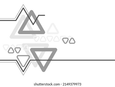 Triangle geometric abstract graphic background, Dynamic geometric shapes compositions, Flat and clean style, Applicable for any graphic works.