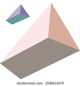 abstracción geométrica triangular, ilustración vectorial.