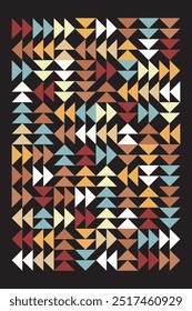 Triangle geometric artwork background. Vector illustration.