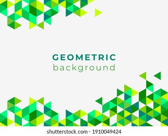 Triangle Geometric Background Design Concept