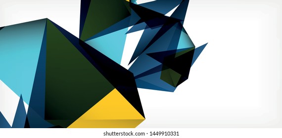 Fondo geométrico triangular de estilo moderno sobre fondo claro. Ilustración vectorial retro. Brillante y colorido. Moderna y de diseño. Ilustración empresarial de vectores. Plantilla geométrica.