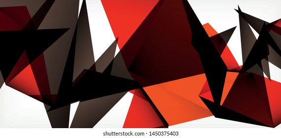 Fondo geométrico triangular de estilo moderno sobre fondo claro. Ilustración vectorial retro. Brillante y colorido. Moderna y de diseño. Ilustración empresarial de vectores. Plantilla geométrica.