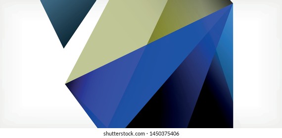 Fondo geométrico triangular de estilo moderno sobre fondo claro. Ilustración vectorial retro. Brillante y colorido. Moderna y de diseño. Ilustración empresarial de vectores. Plantilla geométrica.