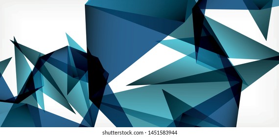 Triangle geometric background in trendy style on light background. Retro vector illustration. Colorful bright. Trendy modern style. Vector business illustration. Geometric template.