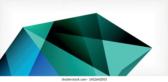 Triangle geometric background in trendy style on light background. Retro vector illustration. Colorful bright. Trendy modern style. Vector business illustration. Geometric template.
