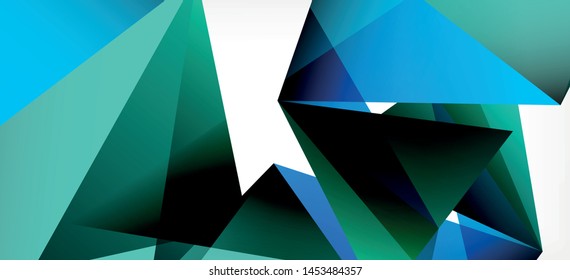 Fondo geométrico triangular de estilo moderno sobre fondo claro. Ilustración vectorial retro. Brillante y colorido. Moderna y de diseño. Ilustración empresarial de vectores. Plantilla geométrica.