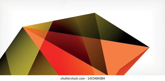 Fondo geométrico triangular de estilo moderno sobre fondo claro. Ilustración vectorial retro. Brillante y colorido. Moderna y de diseño. Ilustración empresarial de vectores. Plantilla geométrica.