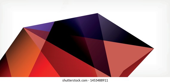 Fondo geométrico triangular de estilo moderno sobre fondo claro. Ilustración vectorial retro. Brillante y colorido. Moderna y de diseño. Ilustración empresarial de vectores. Plantilla geométrica.