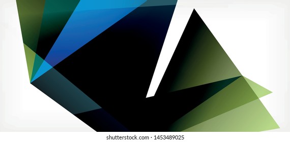 Fondo geométrico triangular de estilo moderno sobre fondo claro. Ilustración vectorial retro. Brillante y colorido. Moderna y de diseño. Ilustración empresarial de vectores. Plantilla geométrica.