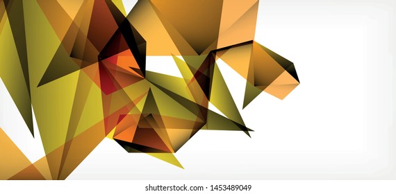 Fondo geométrico triangular de estilo moderno sobre fondo claro. Ilustración vectorial retro. Brillante y colorido. Moderna y de diseño. Ilustración empresarial de vectores. Plantilla geométrica.