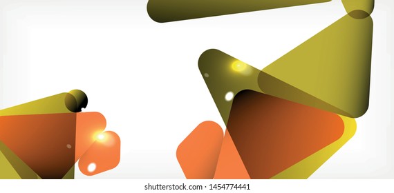 Triangle geometric background in trendy style on light background. Retro vector illustration. Colorful bright. Trendy modern style. Vector business illustration. Geometric template.