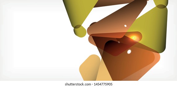 Triangle geometric background in trendy style on light background. Retro vector illustration. Colorful bright. Trendy modern style. Vector business illustration. Geometric template.