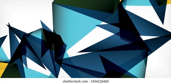 Fondo geométrico triangular de estilo moderno sobre fondo claro. Ilustración vectorial retro. Brillante y colorido. Moderna y de diseño. Ilustración empresarial de vectores. Plantilla geométrica.