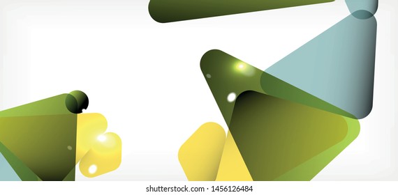 Fondo geométrico triangular de estilo moderno sobre fondo claro. Ilustración vectorial retro. Brillante y colorido. Moderna y de diseño. Ilustración empresarial de vectores. Plantilla geométrica.