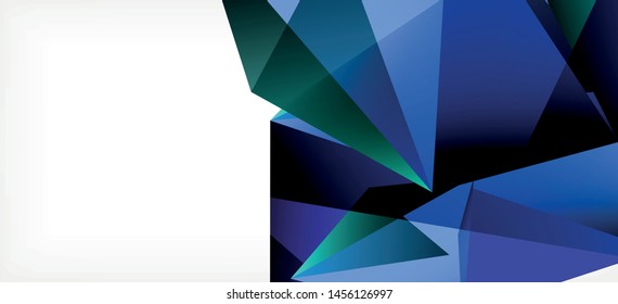 Triangle geometric background in trendy style on light background. Retro vector illustration. Colorful bright. Trendy modern style. Vector business illustration. Geometric template.
