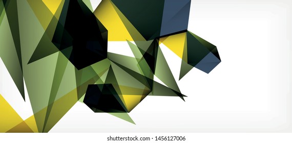 Triangle geometric background in trendy style on light background. Retro vector illustration. Colorful bright. Trendy modern style. Vector business illustration. Geometric template.