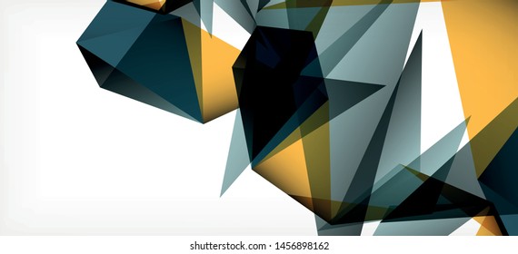 Fondo geométrico triangular de estilo moderno sobre fondo claro. Ilustración vectorial retro. Brillante y colorido. Moderna y de diseño. Ilustración empresarial de vectores. Plantilla geométrica.