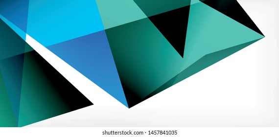 Triangle geometric background in trendy style on light background. Retro vector illustration. Colorful bright. Trendy modern style. Vector business illustration. Geometric template.
