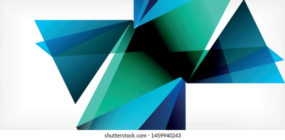 Fondo geométrico triangular de estilo moderno sobre fondo claro. Ilustración vectorial retro. Brillante y colorido. Moderna y de diseño. Ilustración empresarial de vectores. Plantilla geométrica.