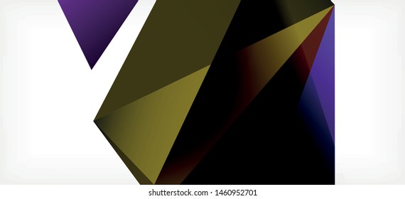 Fondo geométrico triangular de estilo moderno sobre fondo claro. Ilustración vectorial retro. Brillante y colorido. Moderna y de diseño. Ilustración empresarial de vectores. Plantilla geométrica.