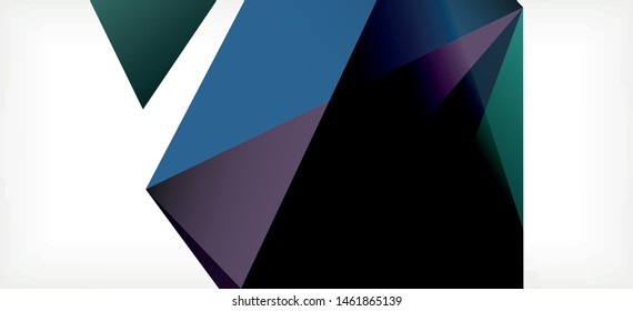 Fondo geométrico triangular de estilo moderno sobre fondo claro. Ilustración vectorial retro. Brillante y colorido. Moderna y de diseño. Ilustración empresarial de vectores. Plantilla geométrica.
