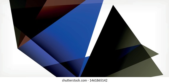 Fondo geométrico triangular de estilo moderno sobre fondo claro. Ilustración vectorial retro. Brillante y colorido. Moderna y de diseño. Ilustración empresarial de vectores. Plantilla geométrica.