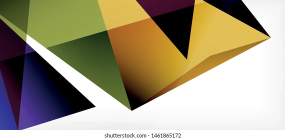 Fondo geométrico triangular de estilo moderno sobre fondo claro. Ilustración vectorial retro. Brillante y colorido. Moderna y de diseño. Ilustración empresarial de vectores. Plantilla geométrica.