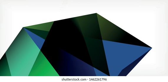 Triangle geometric background in trendy style on light background. Retro vector illustration. Colorful bright. Trendy modern style. Vector business illustration. Geometric template.