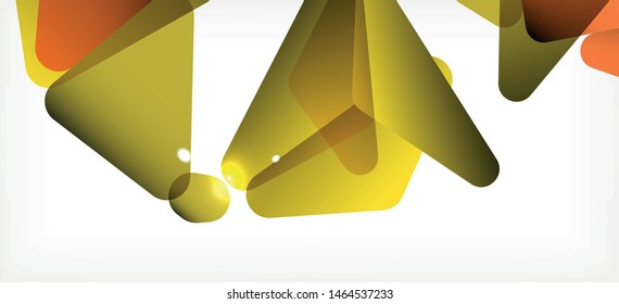 Fondo geométrico triangular de estilo moderno sobre fondo claro. Ilustración vectorial retro. Brillante y colorido. Moderna y de diseño. Ilustración empresarial de vectores. Plantilla geométrica.