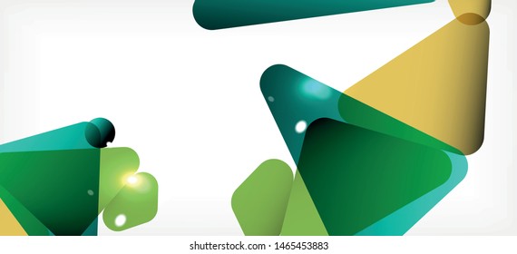 Triangle geometric background in trendy style on light background. Retro vector illustration. Colorful bright. Trendy modern style. Vector business illustration. Geometric template.