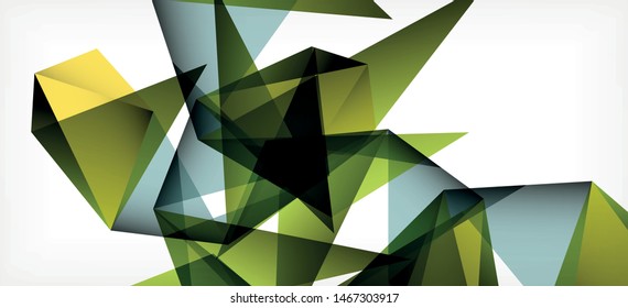 Triangle geometric background in trendy style on light background. Retro vector illustration. Colorful bright. Trendy modern style. Vector business illustration. Geometric template.