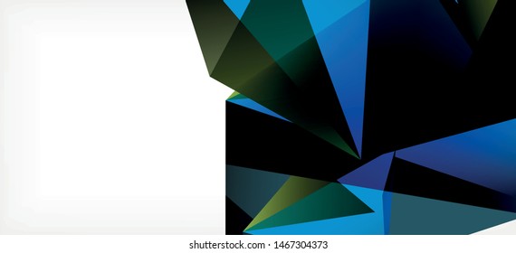Fondo geométrico triangular de estilo moderno sobre fondo claro. Ilustración vectorial retro. Brillante y colorido. Moderna y de diseño. Ilustración empresarial de vectores. Plantilla geométrica.