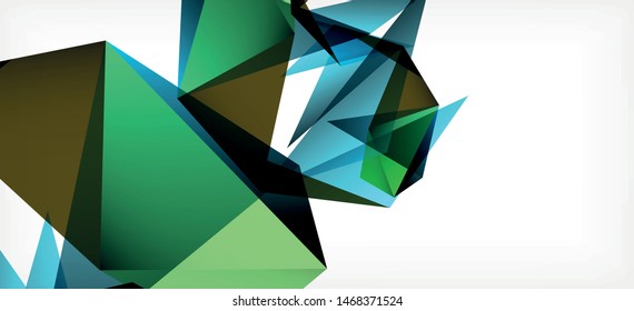 Triangle geometric background in trendy style on light background. Retro vector illustration. Colorful bright. Trendy modern style. Vector business illustration. Geometric template.