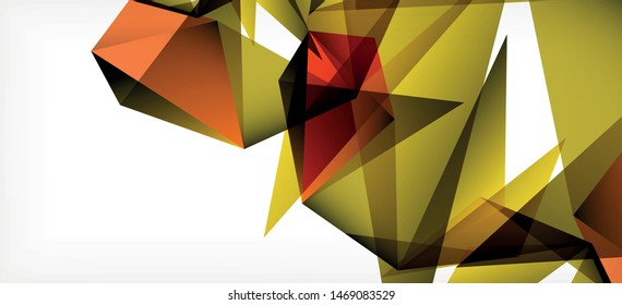 Fondo geométrico triangular de estilo moderno sobre fondo claro. Ilustración vectorial retro. Brillante y colorido. Moderna y de diseño. Ilustración empresarial de vectores. Plantilla geométrica.