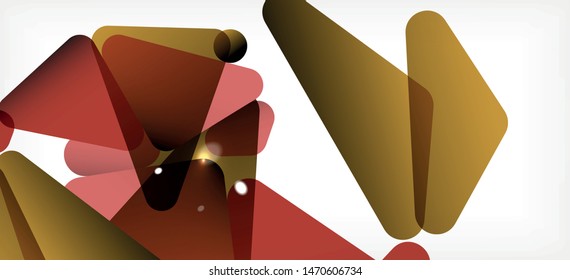 Fondo geométrico triangular de estilo moderno sobre fondo claro. Ilustración vectorial retro. Brillante y colorido. Moderna y de diseño. Ilustración empresarial de vectores. Plantilla geométrica.