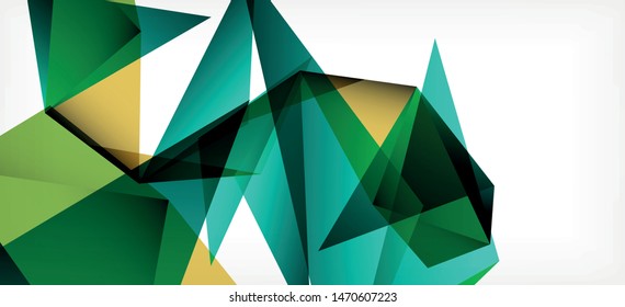 Triangle geometric background in trendy style on light background. Retro vector illustration. Colorful bright. Trendy modern style. Vector business illustration. Geometric template.
