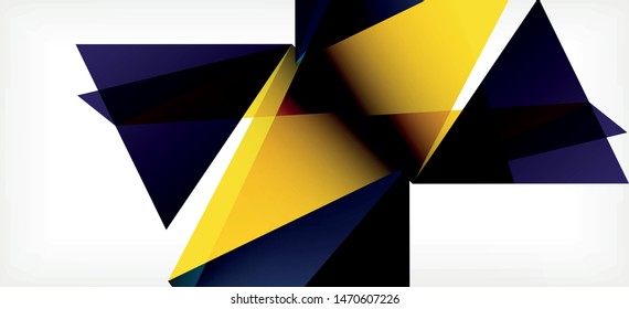 Fondo geométrico triangular de estilo moderno sobre fondo claro. Ilustración vectorial retro. Brillante y colorido. Moderna y de diseño. Ilustración empresarial de vectores. Plantilla geométrica.