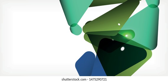 Triangle geometric background in trendy style on light background. Retro vector illustration. Colorful bright. Trendy modern style. Vector business illustration. Geometric template.