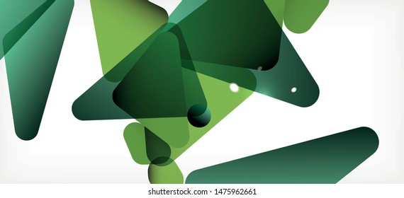 Triangle geometric background in trendy style on light background. Retro vector illustration. Colorful bright. Trendy modern style. Vector business illustration. Geometric template.