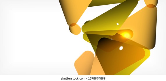 Triangle geometric background in trendy style on light background. Retro vector illustration. Colorful bright. Trendy modern style. Vector business illustration. Geometric template.