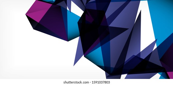 Fondo geométrico triangular de estilo moderno sobre fondo claro. Ilustración vectorial retro. Brillante y colorido. Moderna y de diseño. Ilustración empresarial de vectores. Plantilla geométrica.