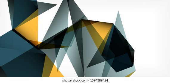 Fondo geométrico triangular de estilo moderno sobre fondo claro. Ilustración vectorial retro. Brillante y colorido. Moderna y de diseño. Ilustración empresarial de vectores. Plantilla geométrica.