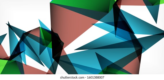 Fondo geométrico triangular de estilo moderno sobre fondo claro. Ilustración vectorial retro. Brillante y colorido. Moderna y de diseño. Ilustración empresarial de vectores. Plantilla geométrica.