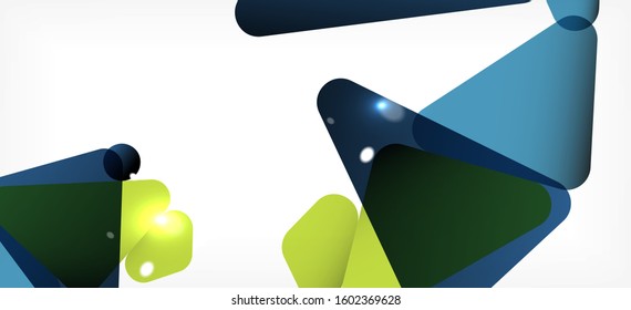 Triangle geometric background in trendy style on light background. Retro vector illustration. Colorful bright. Trendy modern style. Vector business illustration. Geometric template.