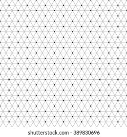 triangle geometric black and white seamless pattern.