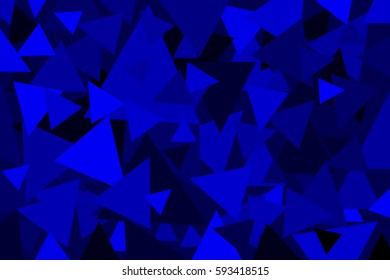 Triangle - Geometric blue vector background