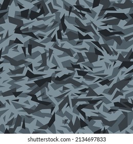 Tapa de camuflaje geométrico triangular sin fisuras. Resumen del fondo militar interminable moderno para tela y moda de la impresión textil. Ilustración vectorial.