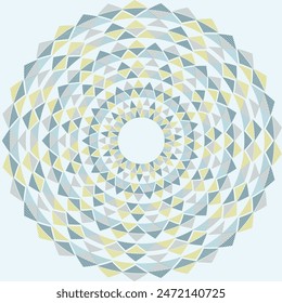 Triangle Geometric Circular Pattern Vector