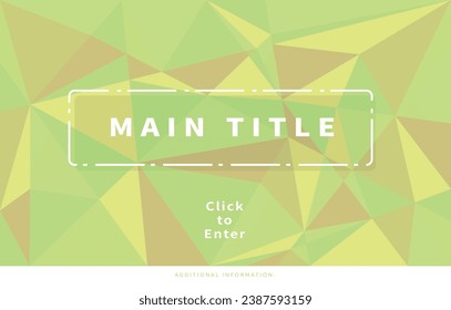 Triangle geometric color block cutting element web banner template background vector