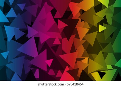 Triangle - geometric colorful vector background